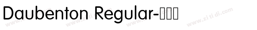 Daubenton Regular字体转换